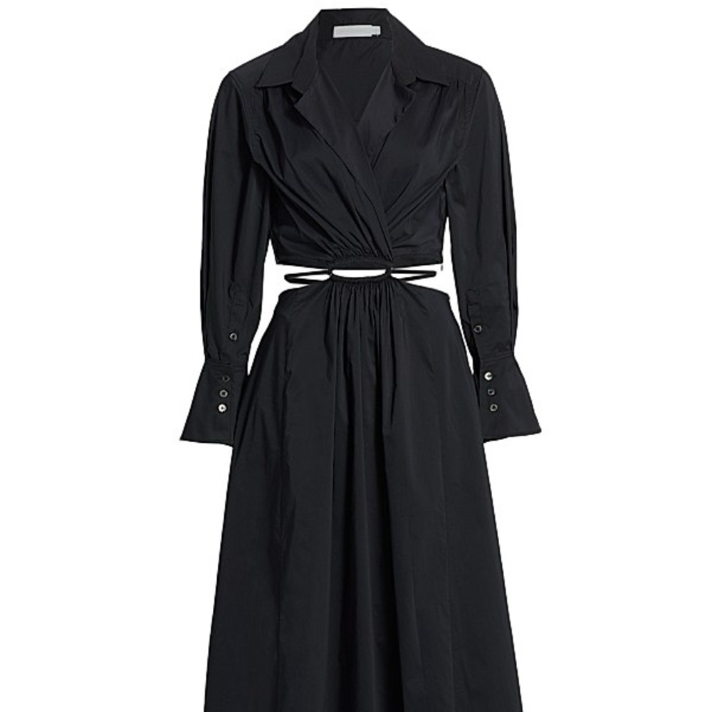 Jonathan Simkhai Alex Cutout Shirt Dress